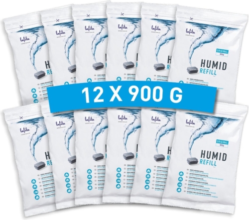 Lafita Moisture Absorber Refill 900 grams - XL Value Pack 12 pieces