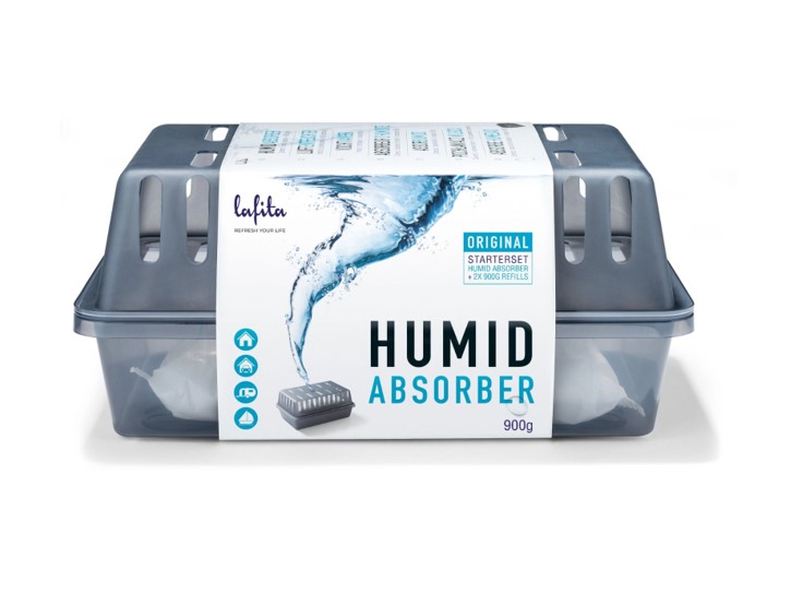 Lafita Moisture Absorber 900 grams - container with 2 Refills