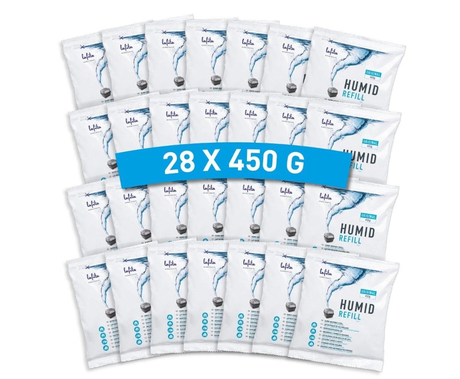 Lafita Moisture Absorber Refill 450 grams - XXL value pack 28 pieces